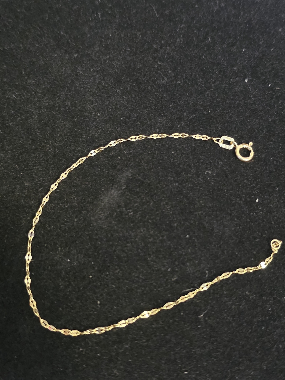 ✨️✨️ 10K Yellow Gold Mirror Link Bracelet - Elegant Women's Jewelry
